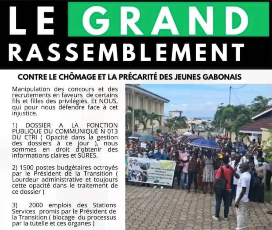 Gabon : les chômeurs haussent le ton face au général Oligui